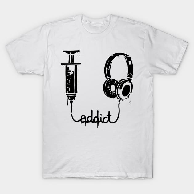 Music Addict T-Shirt by DragonDream